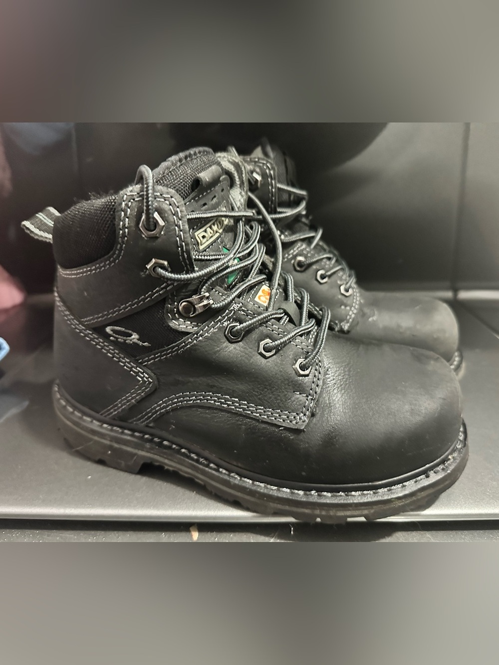 Dunham women’s WorkPro Black Lace-Up Work Boots CSA rated
